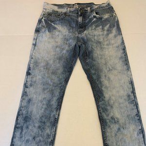 66 Premium size 32x32 men's distressed blue jeans